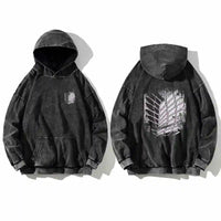 Attack on titans hoodie vintage