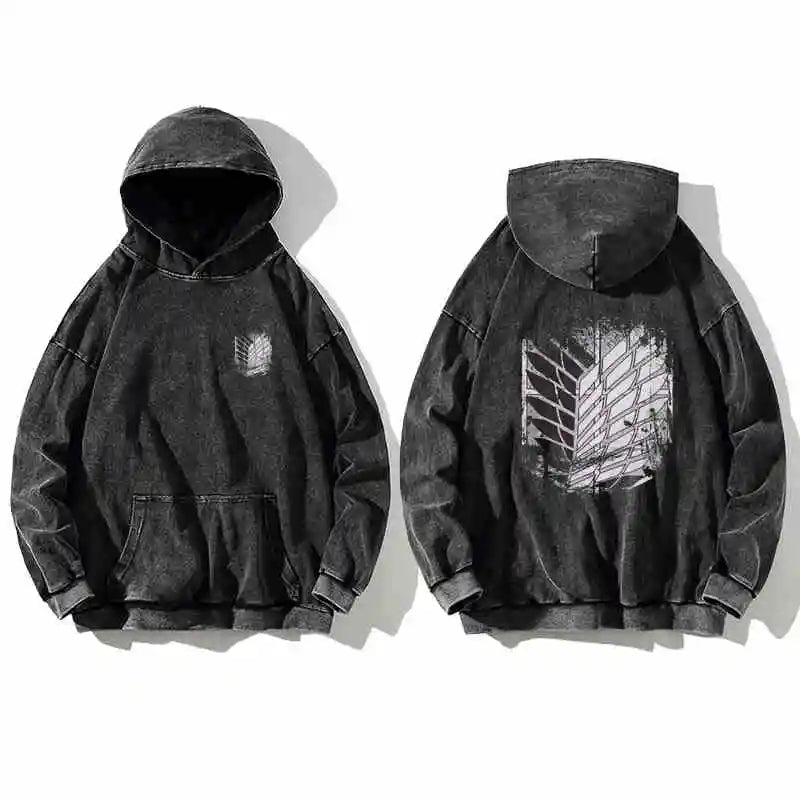 Attack on titans hoodie vintage 