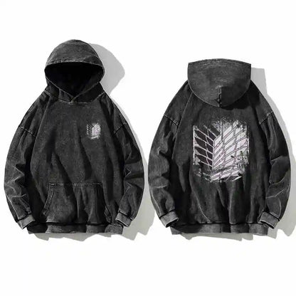 Attack on titans hoodie vintage 