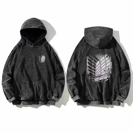 Attack on titans hoodie vintage 